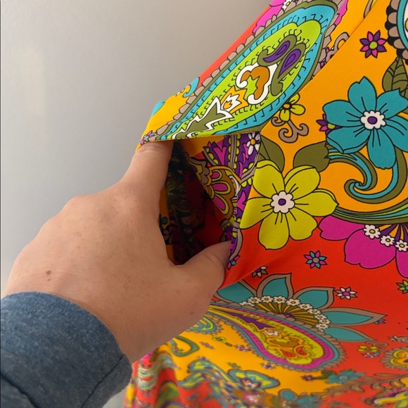 [Trina Turk] Multicolor Floral Maxi Dress - Size Medium - Picture 6 of 6